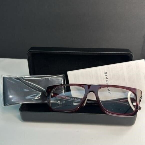Givenchy GV50053F Shiny Bordeaux Designer Glasses for Men - Bold Style - Picture 8 of 12